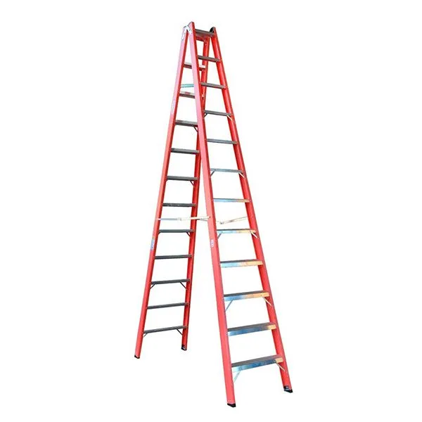 Escada de Pintor Dupla em Fibra com 12 Degraus 3,6mts